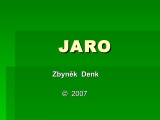 JARO  Zbyněk  Denk ©  2007 