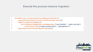 Advanced process migration with Flowable | PDF