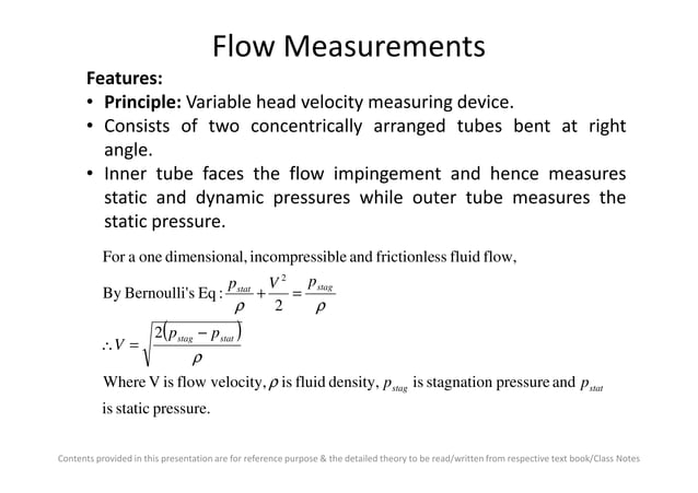 Flow measurement pdf | PDF