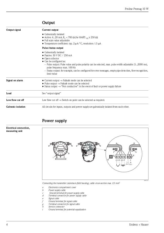 Flowmeter Promag 10w Electromagnetic Water And Waste Water