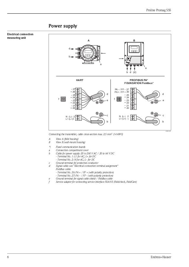 Flowmeter Promag 55s Electromagnetic Endress Hauser
