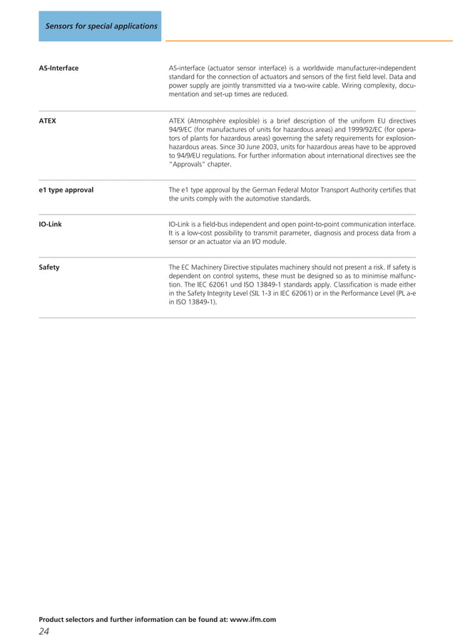 ifm Flow Meters and Sensors - 2012 Brochure | PDF | Manufacturing ...