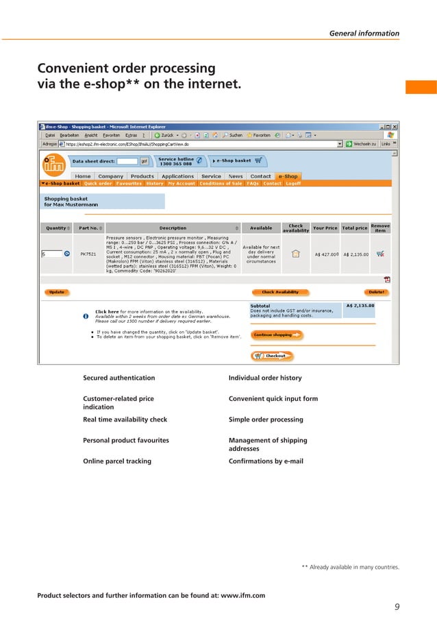 ifm Flow Meters and Sensors 2012 Brochure PDF