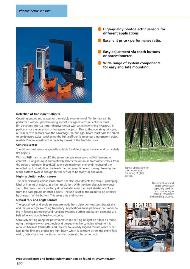 ifm Flow Meters and Sensors 2012 Brochure PDF