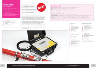 Micronics Operating System Flow Meters Micronics Portable Fixed Flow Meters Ultrasonic Clamp On | PDF