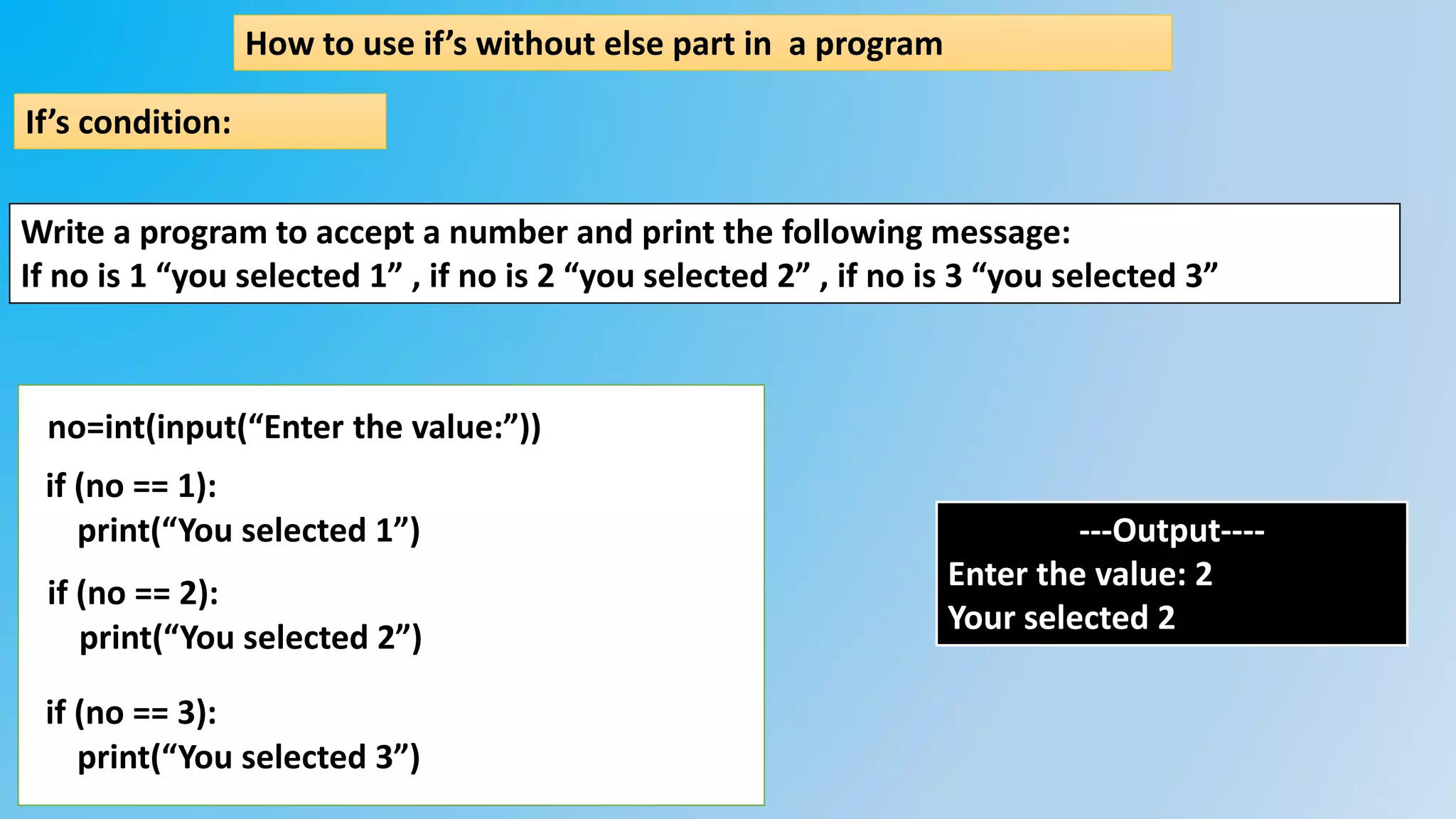FLOW OF CONTROL-INTRO PYTHON | PPTX | Programming Languages | Computing