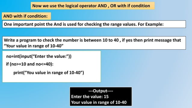 FLOW OF CONTROL-INTRO PYTHON | PPT
