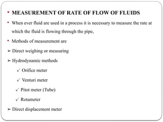 Pharmaceutical Engineering Flow of Fluids | PPTX