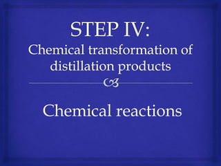 Chemical reactions
 