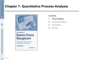 Contents
1. Flow Analysis
2. Queuing Analysis
3. Simulation
4. Recap
SEITE 3
Chapter 7: Quantitative Process Analysis
 