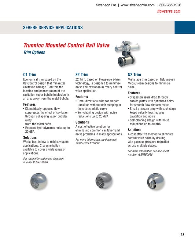 Flowserve Control Valve Product Guide (Valtek, Kammer) | PDF ...