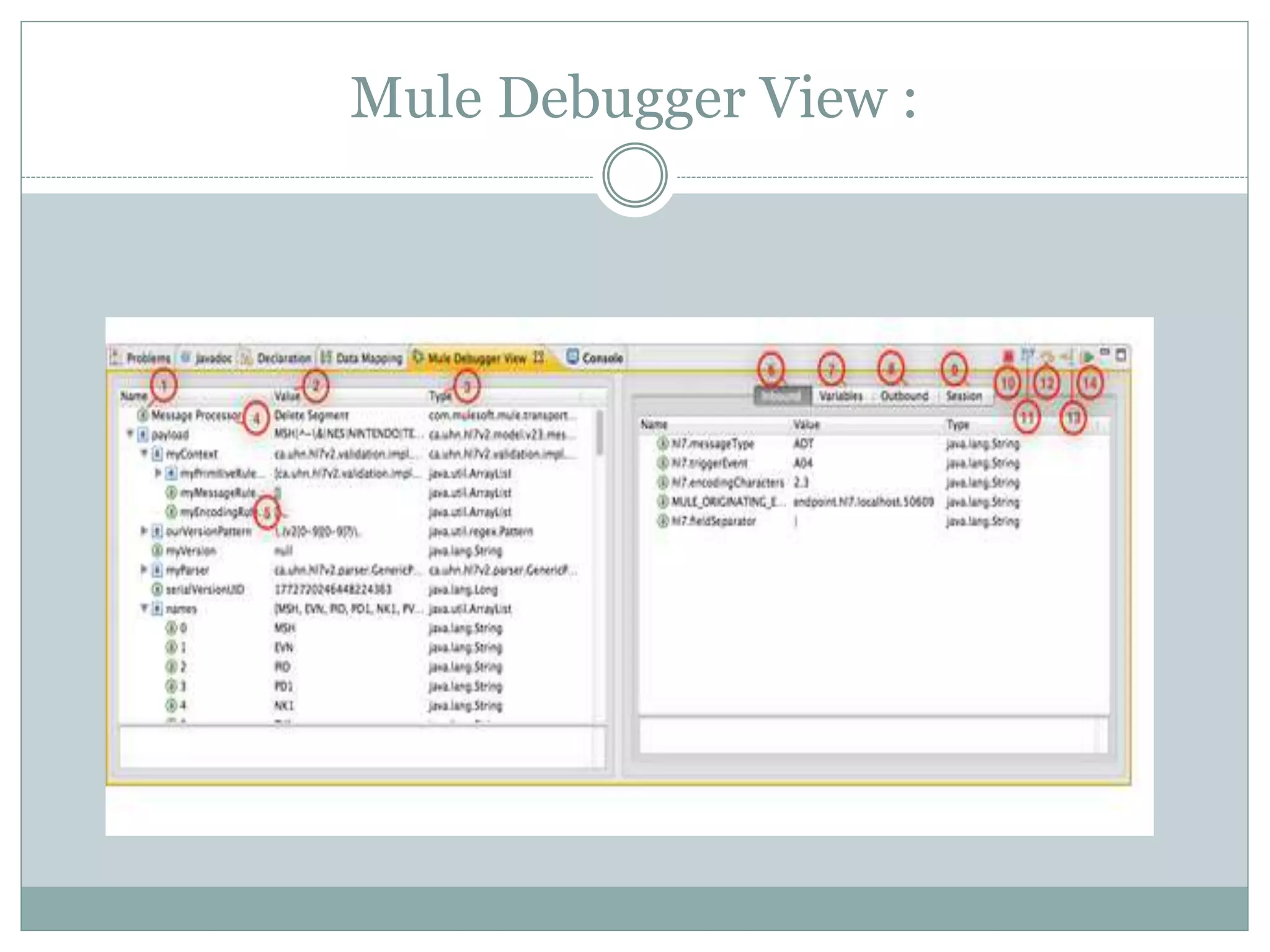Mule Debugger View :
 