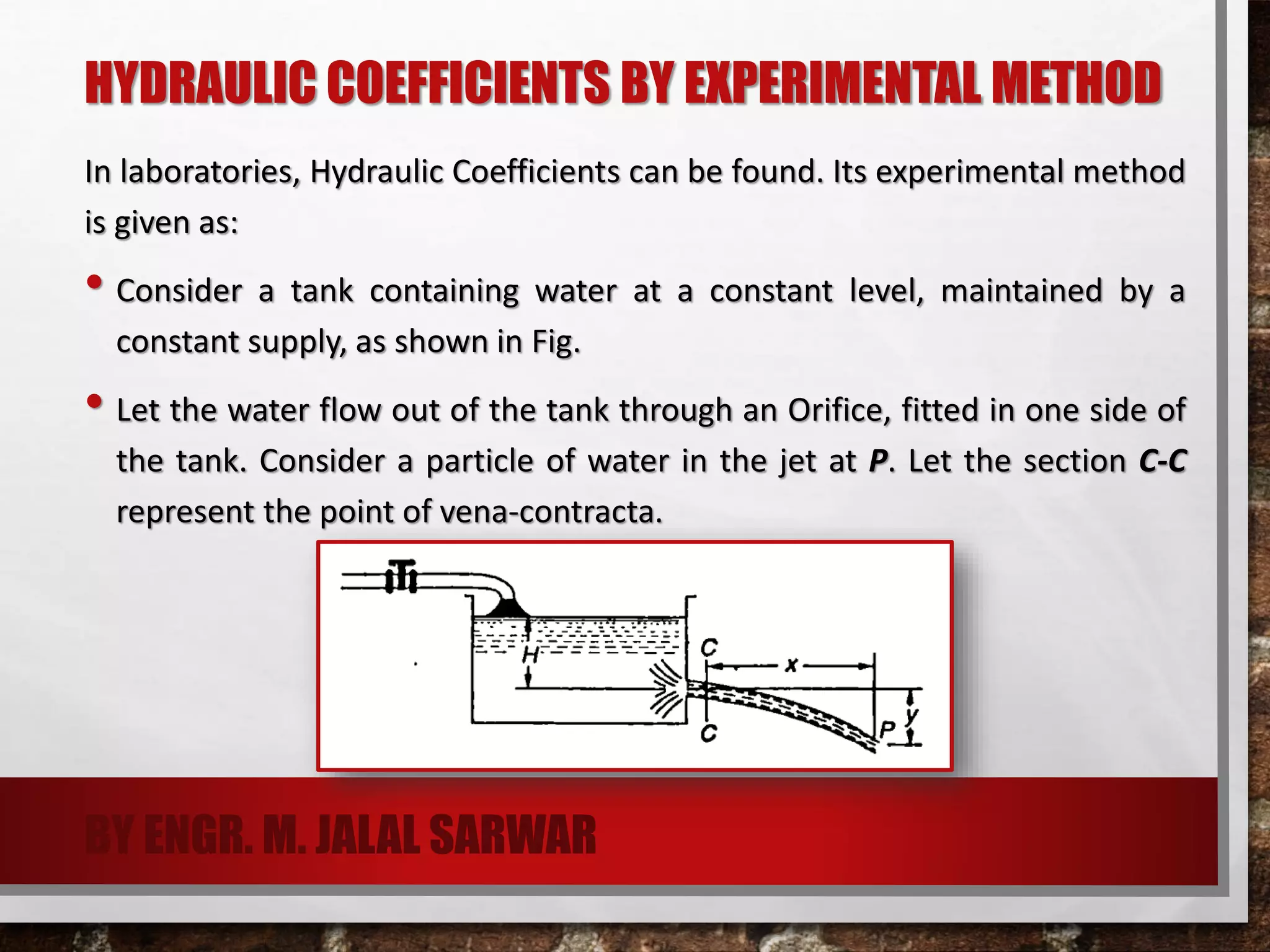 Flow Through Orifices - Hydraulics | PDF