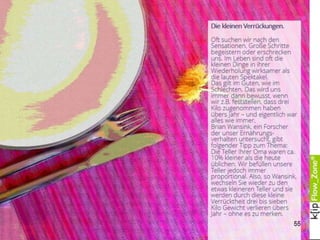 Das Bild, das wir von
uns haben, entscheidet
viel, bevor wir uns
entscheiden. 55
 