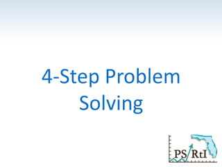 4-Step Problem
Solving
 