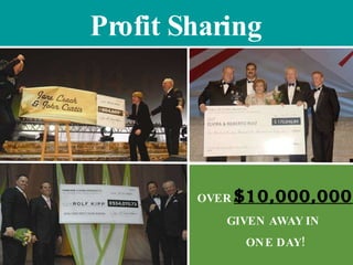 Profit Sharing OVER  $10,000,000  GIVEN AWAY IN  ONE DAY! 