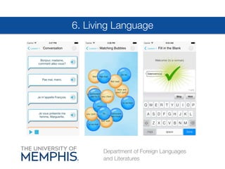 6. Living Language
Department of Foreign Languages
and Literatures

 