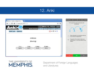 12. Anki
Department of Foreign Languages
and Literatures

 
