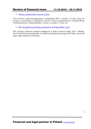 Flp Review Of Financial News 18 11 2019 Flp Review Of Financial News 18 11 2019