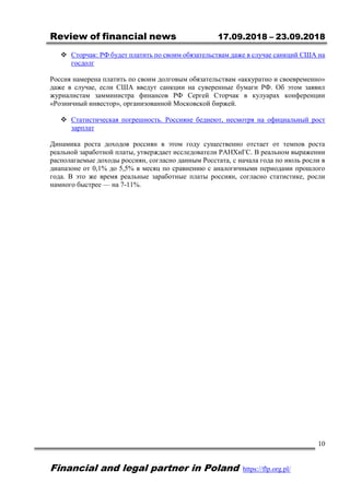Flp Review Of Financial News 24 09 2018 Flp Review Of Financial News 24 09 2018