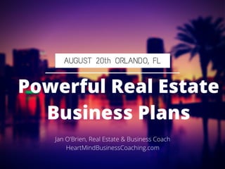Powerful Real Estate Business Plans