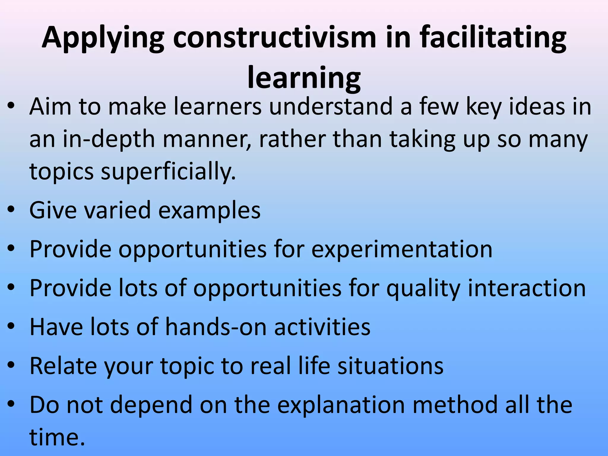 Constructivism Knowledge Construction Concept Learning Ppt Constructivism Knowledge Construction Concept Learning Ppt