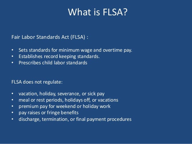 what does flsa stand for