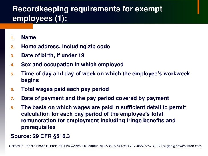 FLSA Compliance Update