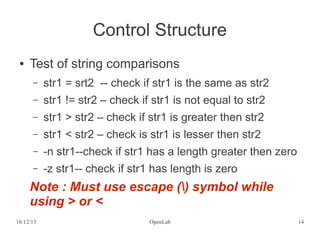 Fundamental of Shell Programming | PDF