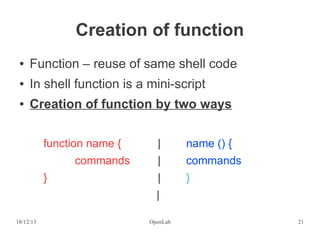 Fundamental of Shell Programming | PDF