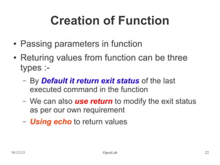 Fundamental of Shell Programming | PDF