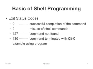 Fundamental of Shell Programming | PDF