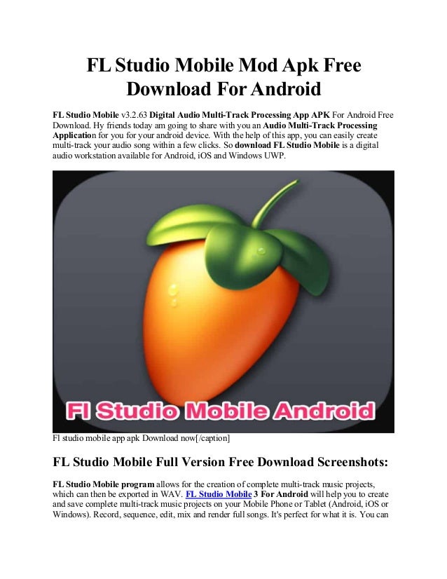 Fl studio phone download free windows 7