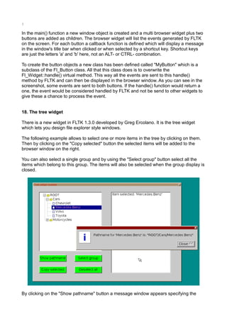 Fltk tutorial | PDF