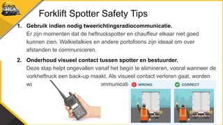 Forklift Spotter Safety Tips
1. Gebruik indien nodig tweerichtingsradiocommunicatie.
Er zijn momenten dat de heftruckspott...