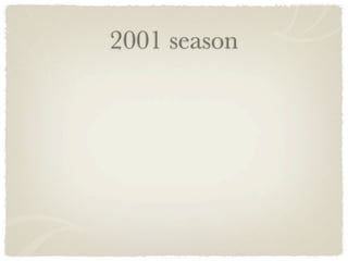 2001 season
 