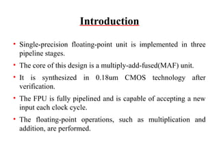 Floating point units | PPT