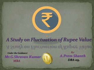 .
Under the Guidance:
Mr.G.Shravan Kumar
MBA
By:
A.Prem Shanth
DBA-09.
 