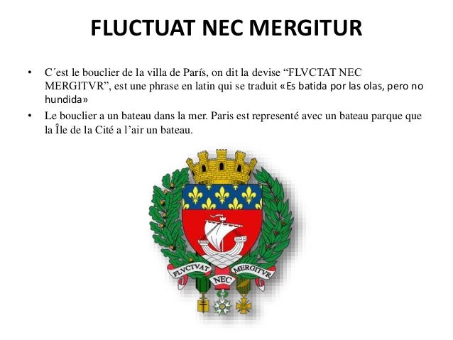 Que Veut Dire Fluctuat Nec Mergitur Fluctuat nec mergitur