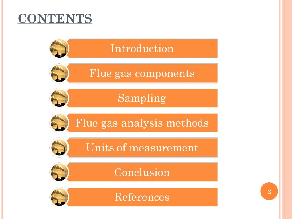Flue gas analysis