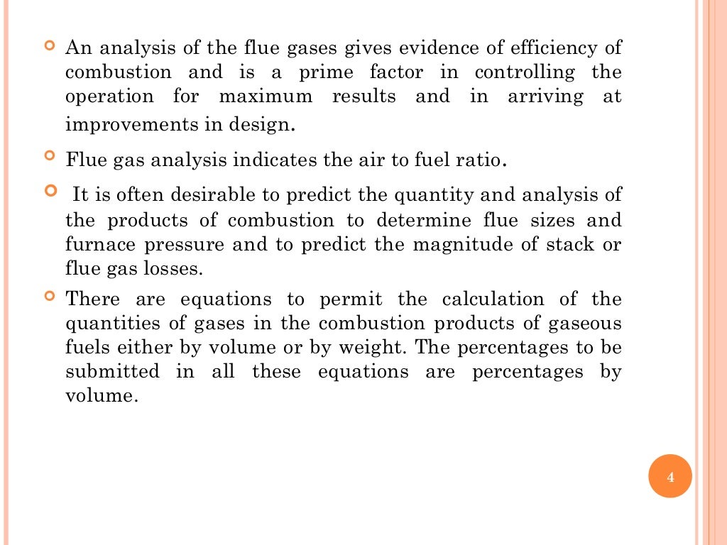 Flue gas analysis