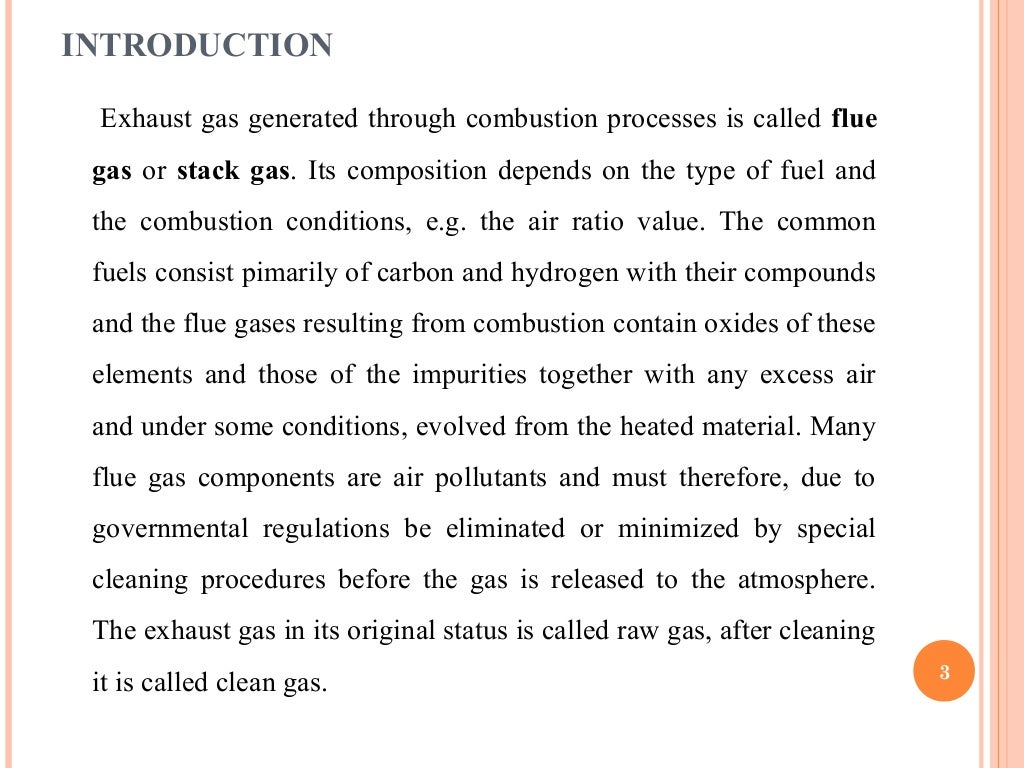 Flue gas analysis