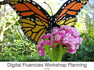 Digital Fluencies Workshop Planning
5/17/16
 