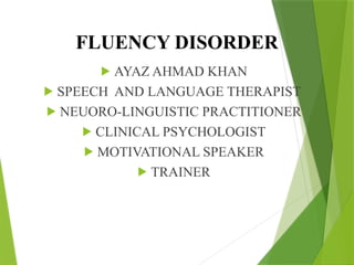 FLUENCY DISorders. Stuttering and Cluttering | PPTX