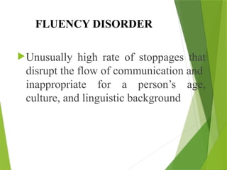 FLUENCY DISorders. Stuttering and Cluttering | PPTX