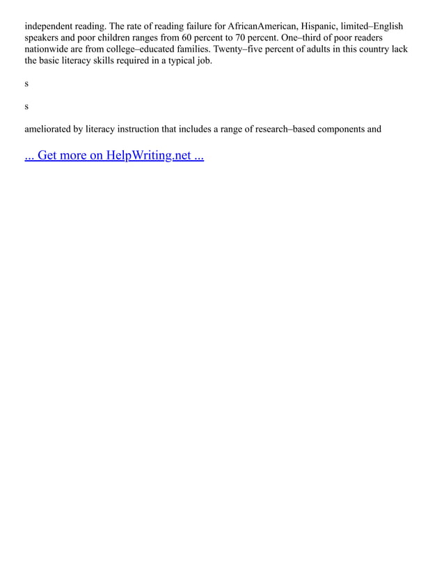 Fluency Vocabulary Comprehension Focus Area Pdf Educational