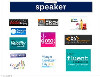 speaker




Tuesday, May 29, 12
 