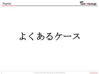 Fluentd

よくあるケース

14

COPYRIGHT &copy; 2013 IPROS CORPORATION. ALL RIGHTS RESERVED.

【CONFIDENTIAL】

 