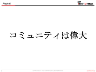 Fluentd

コミュニティは偉大

39

COPYRIGHT &copy; 2013 IPROS CORPORATION. ALL RIGHTS RESERVED.

【CONFIDENTIAL】

 