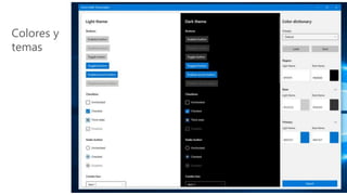 Colores y
temas
 